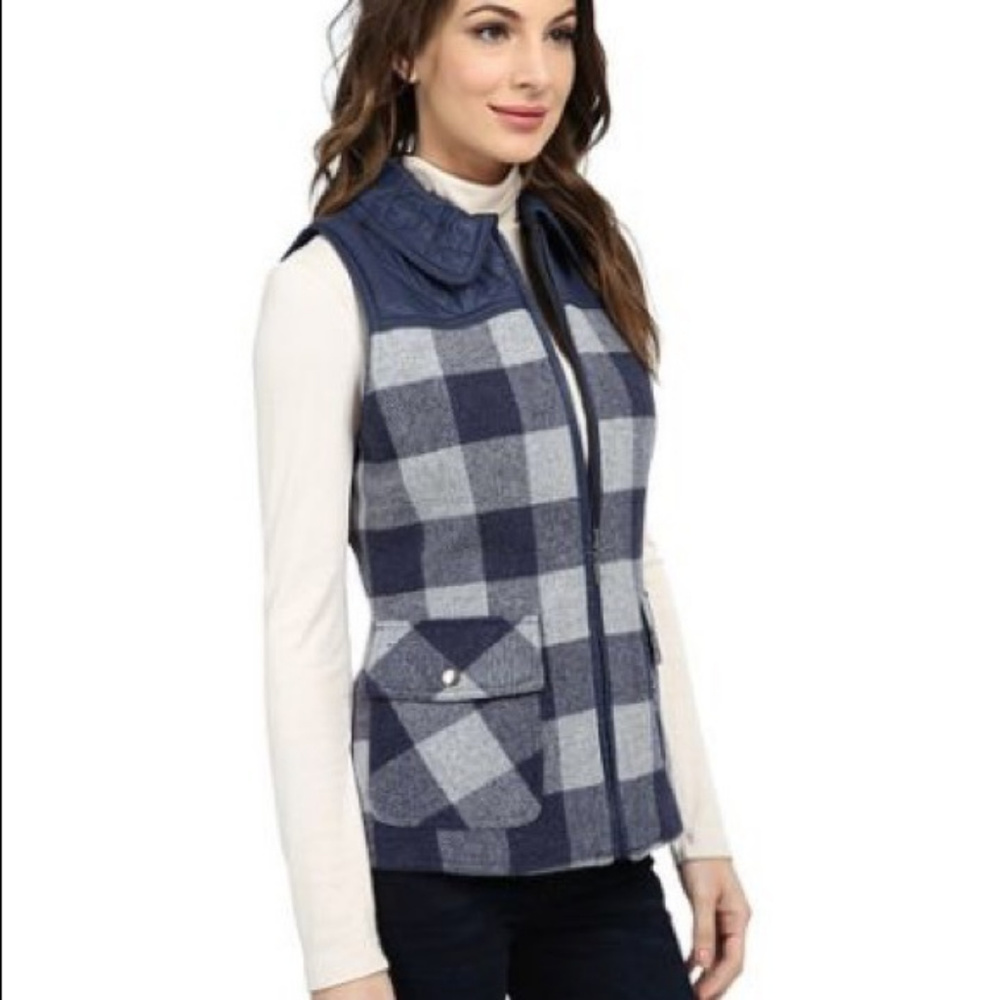 Pendleton Double Time Reverisible Plaid Vest Q - image 1